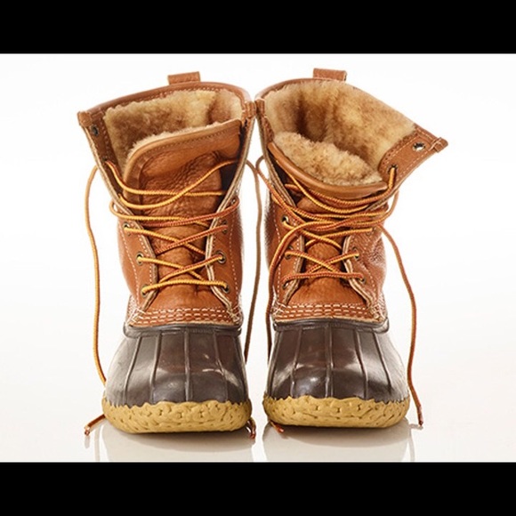 bean boots with fur